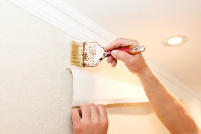 Pose de papier peint au Dourn — revêtements muraux et toiles de verre